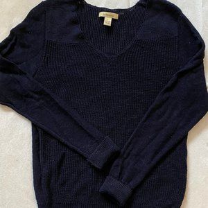 🔵navy blue v-neck sweater🔵